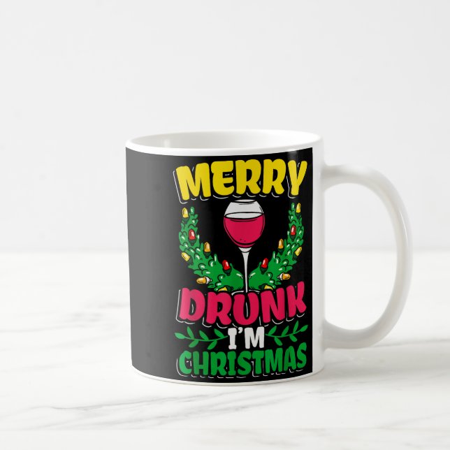Taza De Café Merry Drunk I'm Christmas Drunk Mulled Wine  (Derecha)