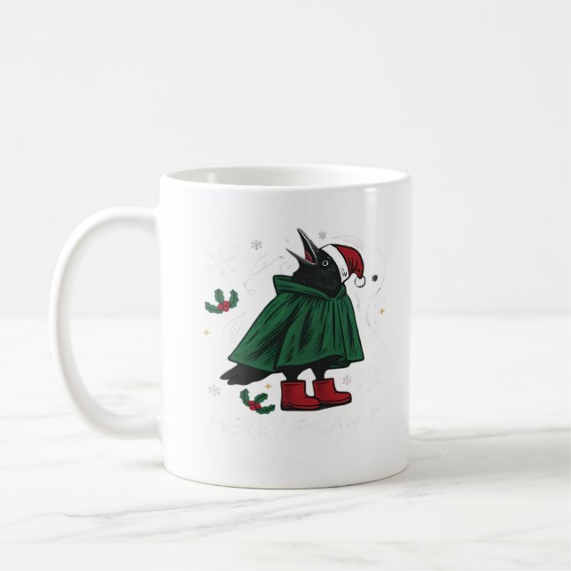 Taza De Café Merry F Caw F Funny Graphic Style (Izquierda)