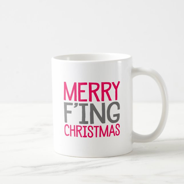 Taza De Café Merry F'ing Navidades. (Derecha)