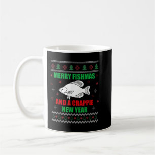 Taza De Café Merry Fishmas Pescador Pescador Feo Navidad