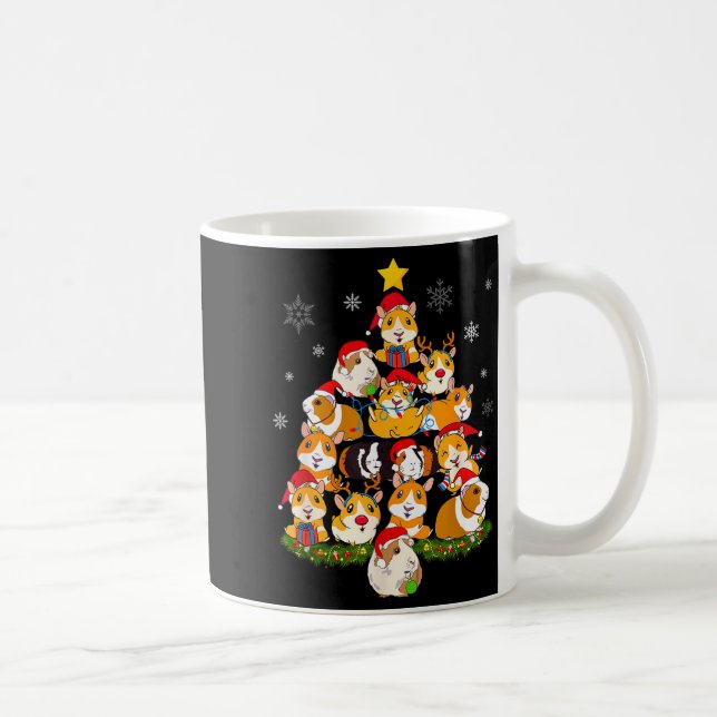 Taza De Café Merry Gmas 2024 Funny Christmas Tree Xmas Light Gu (Derecha)