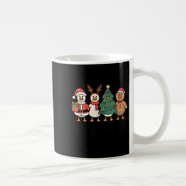 Taza De Café Merry Goose On The Loose Funny Christmas Silly Hum (Derecha)