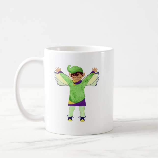 Taza De Café Merry Green Elf Mug (Izquierda)