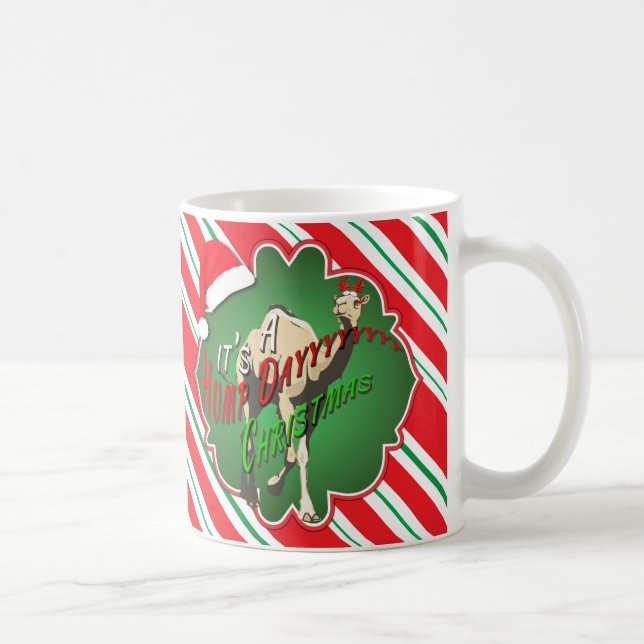 Taza De Café Merry Hump Day Camel Navidad HO HO (Derecha)