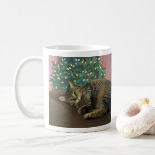 Taza De Café Merry Mischief - Navidades Kitty Coffee Mug