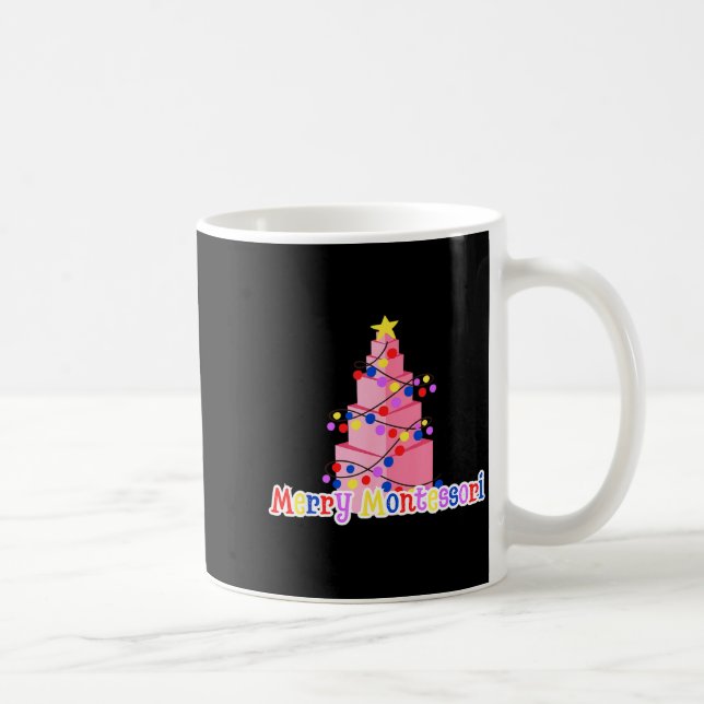 Taza De Café Merry Montessori Nk Tower Christmas Tree Teacher S (Derecha)