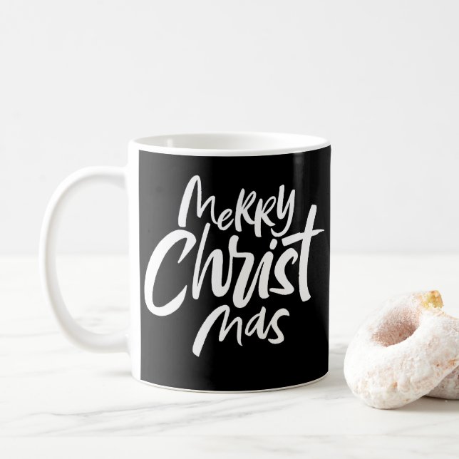 Taza De Café Merry NAVIDAD Cristo Jesús Religioso Cristiano (Con donut)