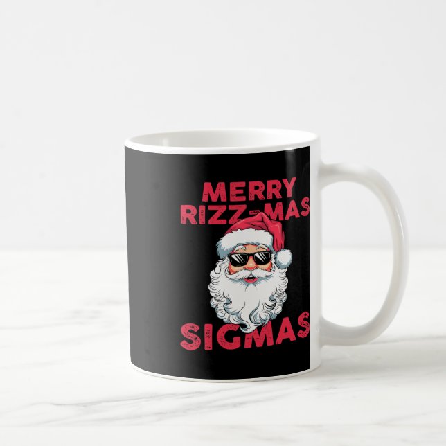 Taza De Café Merry Rizz Mas Sigmas Divertidos Navidades de Sant (Derecha)