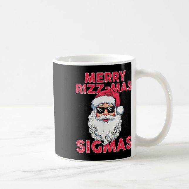 Taza De Café Merry Rizz Mas Sigmas Divertidos Navidades de Sant (Derecha)