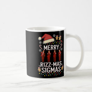 Taza De Café Merry Rizz Mas Sigmas Gen Alpha Trump Navidades Pj