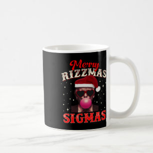 Taza De Café Merry Rizz Mas Sigmas Gen Alpha Trump Santa Cristo