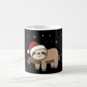 Taza De Café Merry Slothmas Divertida Sloth Para Navidades Café