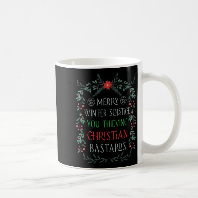 Taza De Café Merry Winter Solstice You Thieving Christian S  (Derecha)