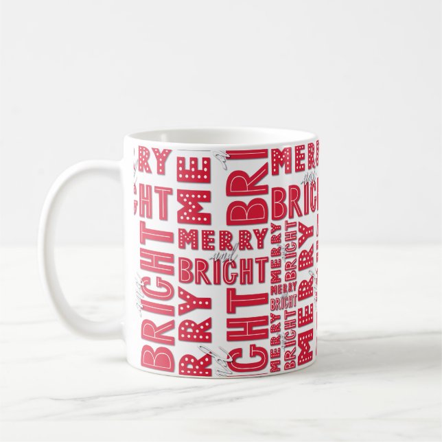 Taza De Café Merry y Bright (Izquierda)