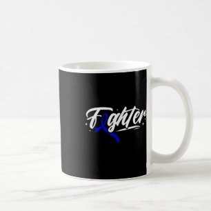 Taza De Café Mes de Conciencia de Cinta Azul en la Lucha contra