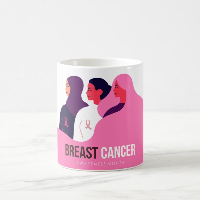 Taza De Café Mes de Conciencia sobre el Cáncer de Mama (Centro)