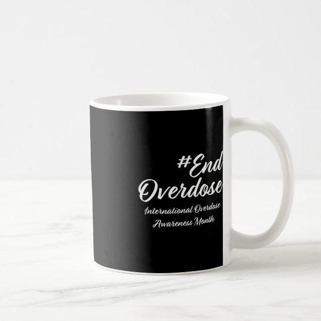 Taza De Café Mes de Conciencia sobre Sobredosis (Derecha)