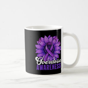 Taza De Café Mes de Conciencia sobre Sobredosis Listón Morado G
