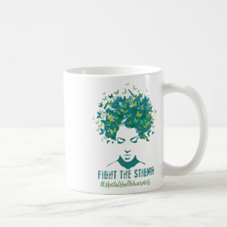 Taza De Café Mes De Concienciación Sobre La Salud Mental Lucha 