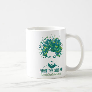 Taza De Café Mes De Concienciación Sobre La Salud Mental Lucha 