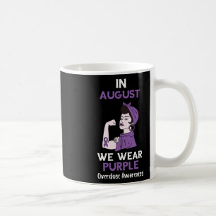 Taza De Café Mes de Concientización sobre Sobredosis en Agosto 