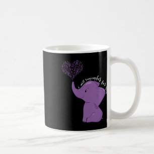 Taza De Café Mes de Concientización Termino Elefante de Cinta M