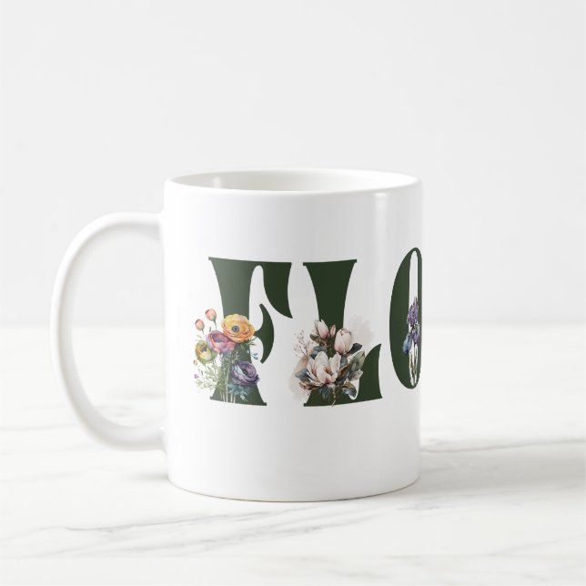 Taza De Café Mes de flores en flores (Izquierda)