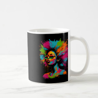 Taza De Café Mes de historia negra Reina negra afroamericana J