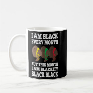 Taza De Café Mes de historia negra soy negro cada mes negro