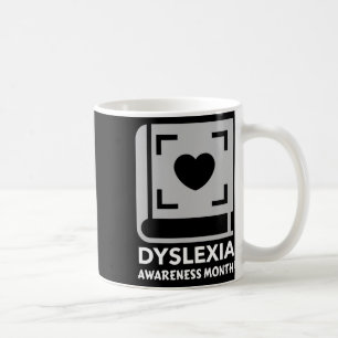 Taza De Café Mes de la Conciencia con Libro y Corazón 