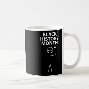 Taza De Café Mes de la Historia Afroamericana Figura de Palitos