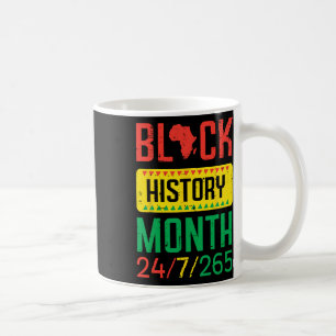 Taza De Café Mes de la Historia Negra 24 7 265 Orgullo Africano