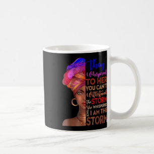 Taza De Café Mes de la historia negra: Camisa a mujer africana 