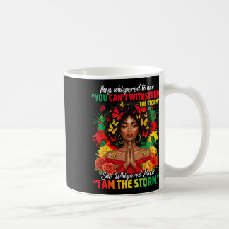 Taza De Café Mes de la Historia Negra Chica Africana Mujer Afro