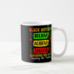 Taza De Café Mes de la Historia Negra Cree Logra Triunfa Melani