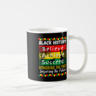 Taza De Café Mes de la Historia Negra Cree Logra Triunfa Melani