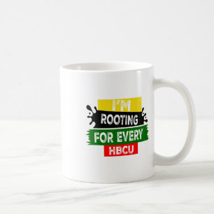 Taza De Café Mes de la Historia Negra Hbcu Estoy Apoyando a Cad