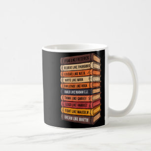 Taza De Café Mes de la historia negra líderes negros afroameric