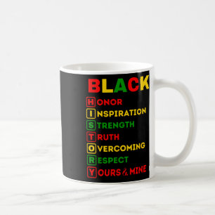 Taza De Café Mes de la Historia Negra Orgullo Famoso Africano-E