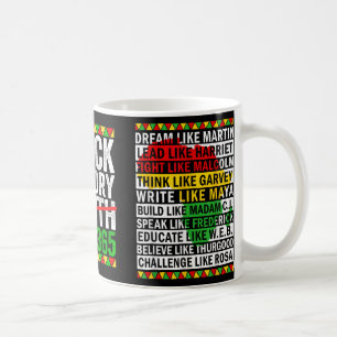 Taza De Café Mes de la Historia Negra Problemas de la Historia