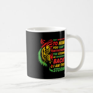 Taza De Café Mes de la Historia Negra Tigre Africano Colorful A