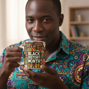Taza De Café Mes de la historia negra vibrante Mug de la cultur