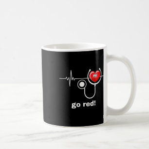 Taza De Café Mes de Salud Febrero Salud Cardíaca Estadounidense