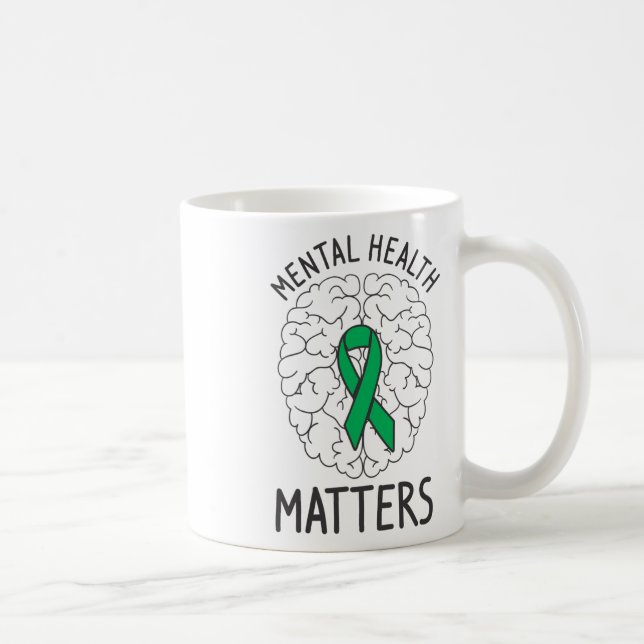 Taza De Café Mes de sensibilización sobre la salud Problemas de (Derecha)