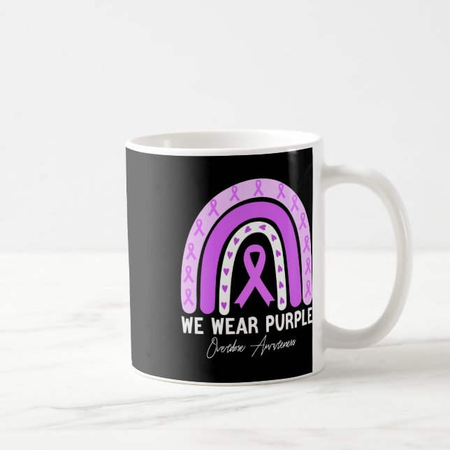 Taza De Café Mes de toma de conciencia sobre la sobredosis de m (Derecha)