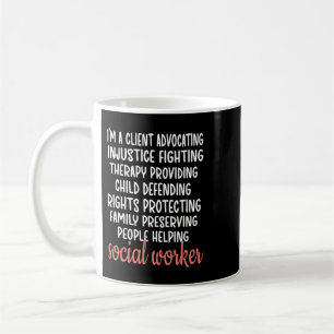 Taza De Café Mes de trabajador social de definición limitada