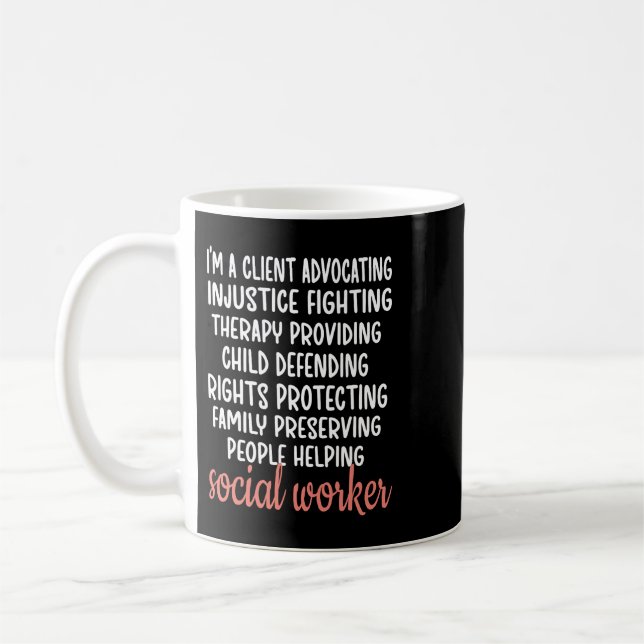 Taza De Café Mes de trabajador social de definición limitada (Izquierda)