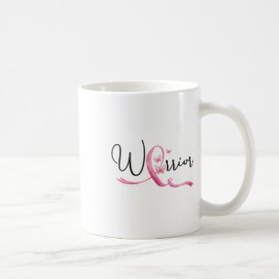 Taza De Café Mes del Cáncer de Mama Mariposas Cinta Rosa Mujere