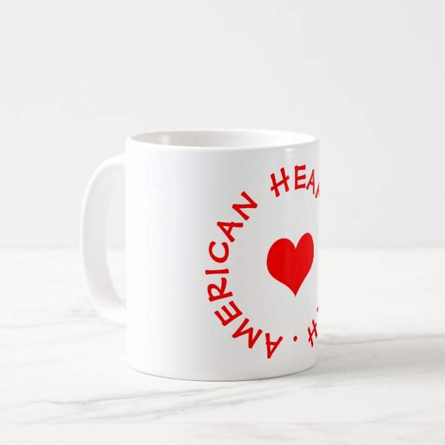 Taza De Café Mes del corazón de Estados Unidos (Anverso izquierdo)