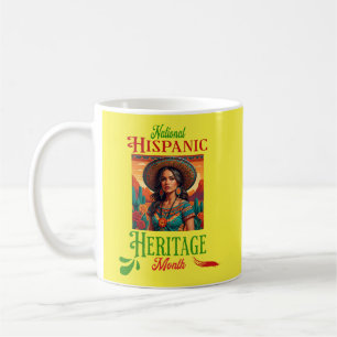 Taza De Café Mes del Patrimonio Nacional Hispano